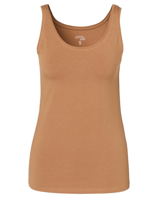 Basic tank top for women, brown (KiK Basic Tanktop (braun)) — KiK, authentic German product in Morocco
