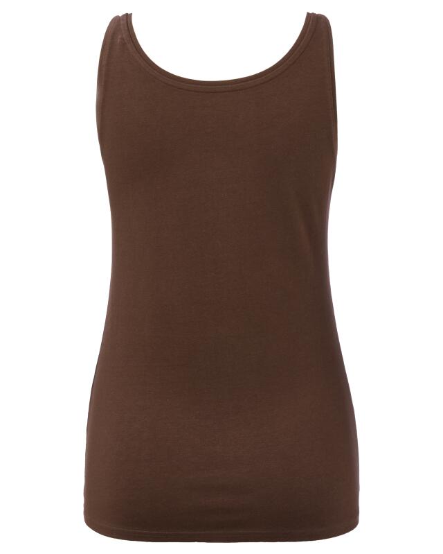 Basic tank top for women, dark brown (KiK Basic Tanktop (dunkelbraun)) — KiK, authentic German product in Morocco
