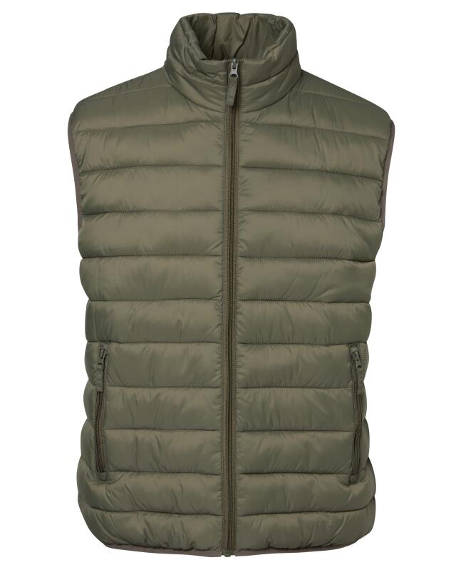 Quilted gilet for men, khaki (KiK Steppweste (Khaki)) — KiK, authentic German product in Morocco
