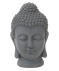 Deko-Buddhakopf grau