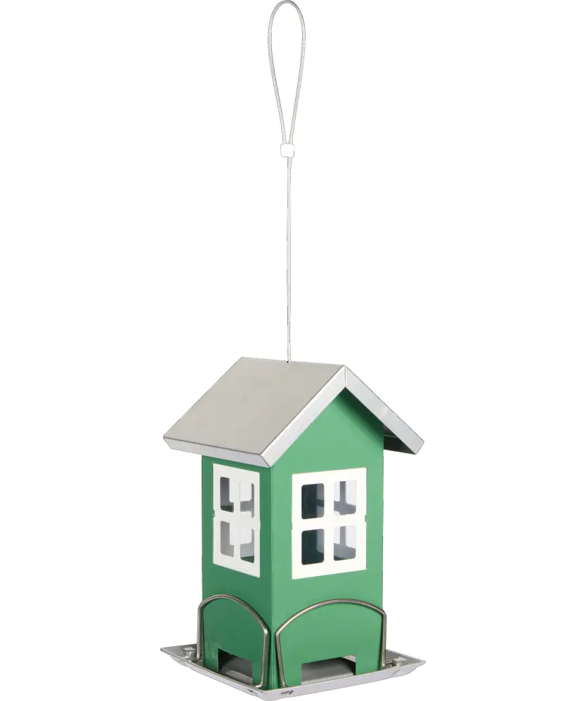 Vogelhaus mit abnehmbarem Dach, hellgrün
