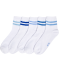 Ponožky s barevnými pruhy bílá