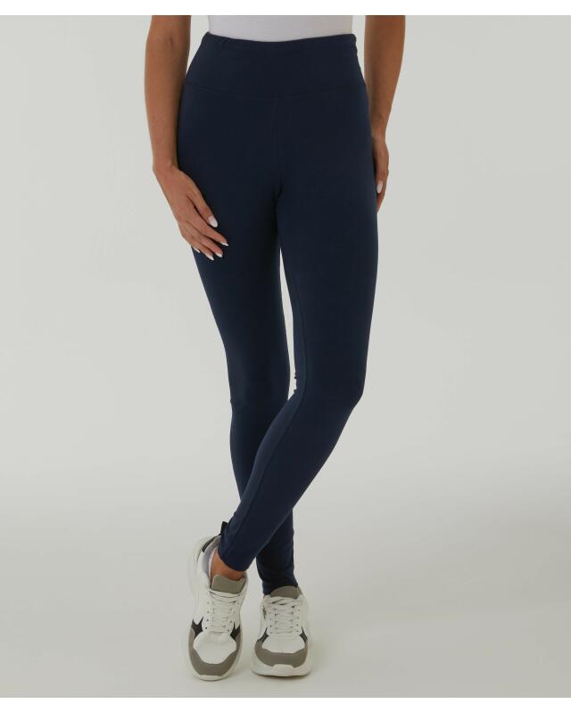 Leggings with wide waistband for women, navy (KiK Leggings mit breitem Bund (dunkelblau)) — KiK, authentic German product in Morocco