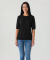 Halbarm-Pullover schwarz