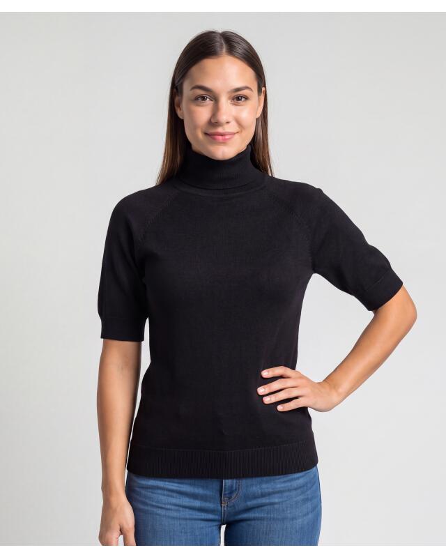 Pull à col roulé femme, noir (KiK Rollkragenpullover (schwarz)) — KiK, produit allemand authentique au Maroc