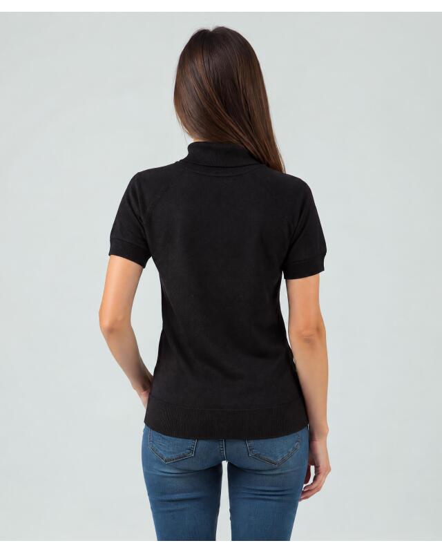 Pull à col roulé femme, noir (KiK Rollkragenpullover (schwarz)) — KiK, produit allemand authentique au Maroc