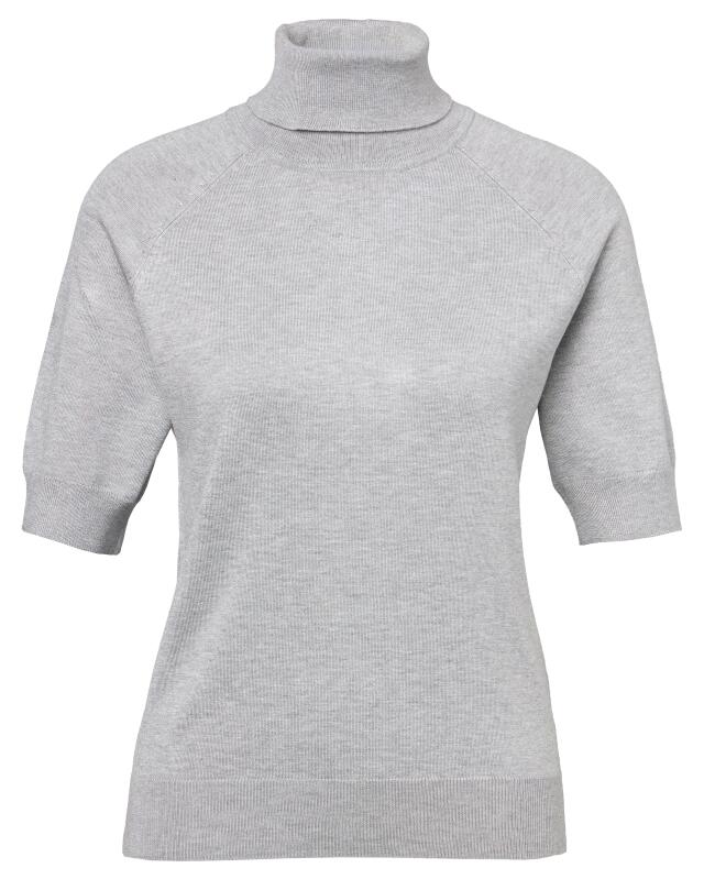 Pull à col roulé femme, gris chiné (KiK Rollkragenpullover (grau melange)) — KiK, produit allemand authentique au Maroc