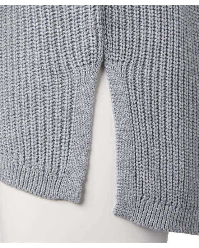 V-neck cardigan for women, grey marl (KiK Strickjacke mit V-Ausschnitt (grau melange)) — KiK, authentic German product in Morocco