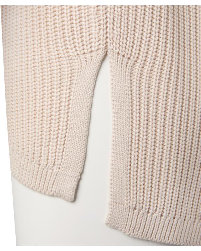 Gilet à col V femme, crème (KiK Strickjacke mit V-Ausschnitt (creme)) — KiK, produit allemand authentique au Maroc