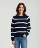 blauw-wit gestreept