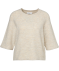 Halbarm-Strickpullover Beige melange