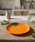 Fruitig dienblad oranje