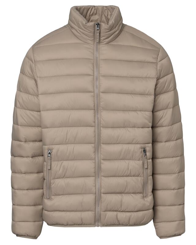 Padded quilted jacket for men, taupe (KiK Wattierte Steppjacke (taupe)) — KiK, authentic German product in Morocco
