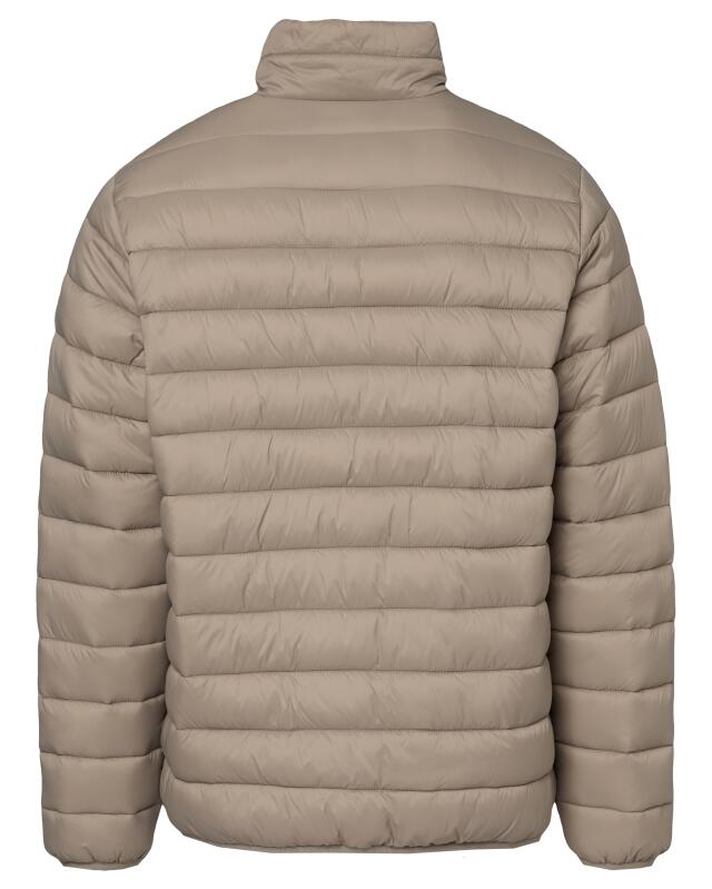 Padded quilted jacket for men, taupe (KiK Wattierte Steppjacke (taupe)) — KiK, authentic German product in Morocco