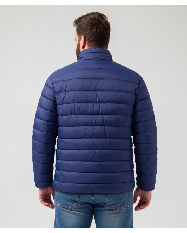 Padded quilted jacket for men, navy (KiK Wattierte Steppjacke (dunkelblau)) — KiK, authentic German product in Morocco