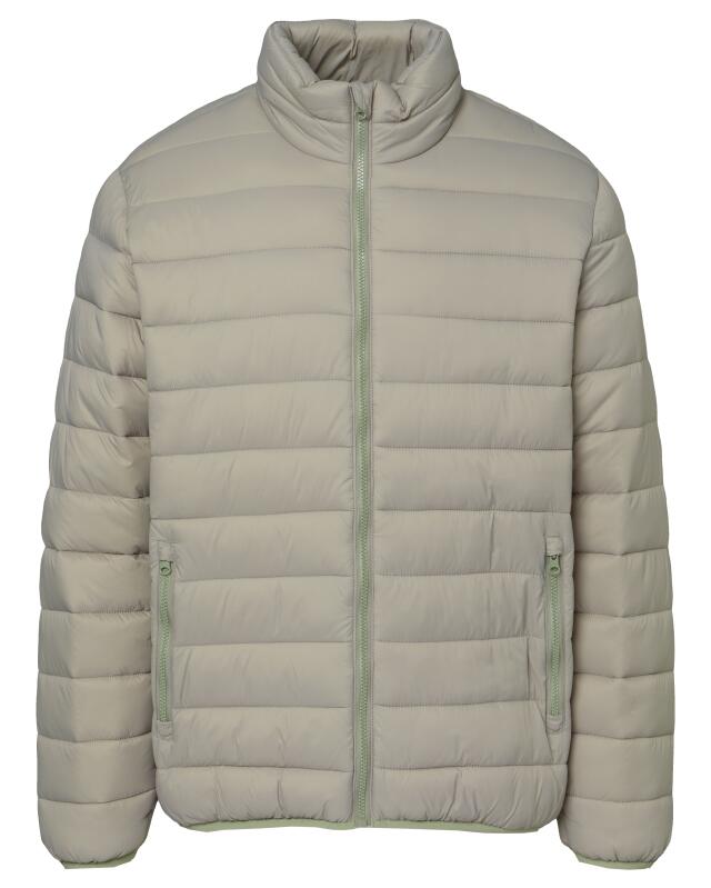Doudoune légère matelassée homme, vert clair (KiK Wattierte Steppjacke (hellgrün)) — KiK, produit allemand authentique au Maroc