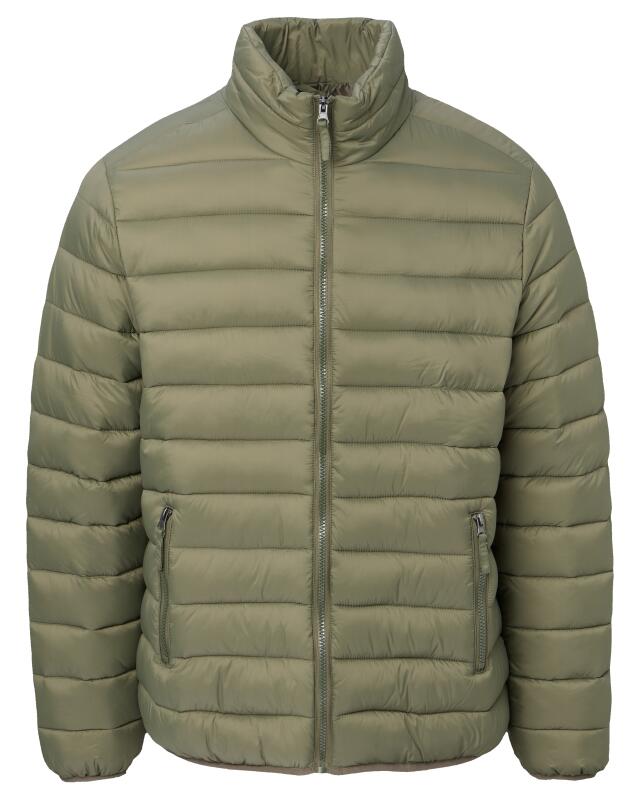 Doudoune légère matelassée homme, kaki (KiK Wattierte Steppjacke (Khaki)) — KiK, produit allemand authentique au Maroc