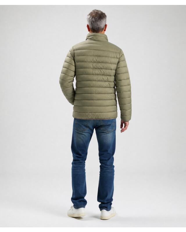 Doudoune légère matelassée homme, kaki (KiK Wattierte Steppjacke (Khaki)) — KiK, produit allemand authentique au Maroc