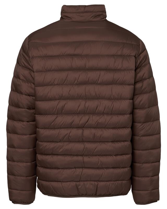 Padded quilted jacket for men, dark brown (KiK Wattierte Steppjacke (dunkelbraun)) — KiK, authentic German product in Morocco