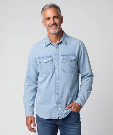 Helles Jeanshemd