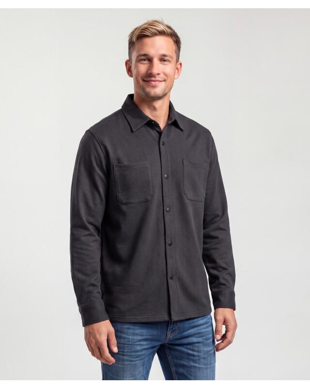 Sweat shirt with chest pockets for men, black — KiK, authentic German product in Morocco