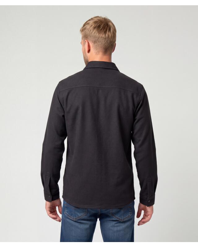 Sweat shirt with chest pockets for men, black (KiK Sweathemd mit Brusttaschen (schwarz)) — KiK, authentic German product in Morocco