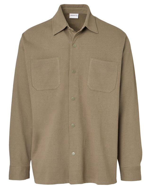 Sweat shirt with chest pockets for men, khaki (KiK Sweathemd mit Brusttaschen (Khaki)) — KiK, authentic German product in Morocco