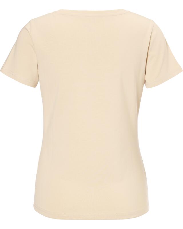 Basic T-shirt for women, cream (KiK Basic T-Shirt (creme)) — KiK, authentic German product in Morocco
