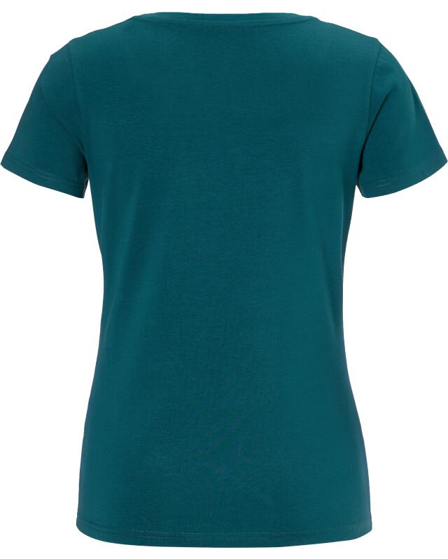T-shirt basique femme, bleu pétrole (KiK Basic T-Shirt (petrol)) — KiK, produit allemand authentique au Maroc