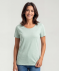 T-shirt basic aqua blauw