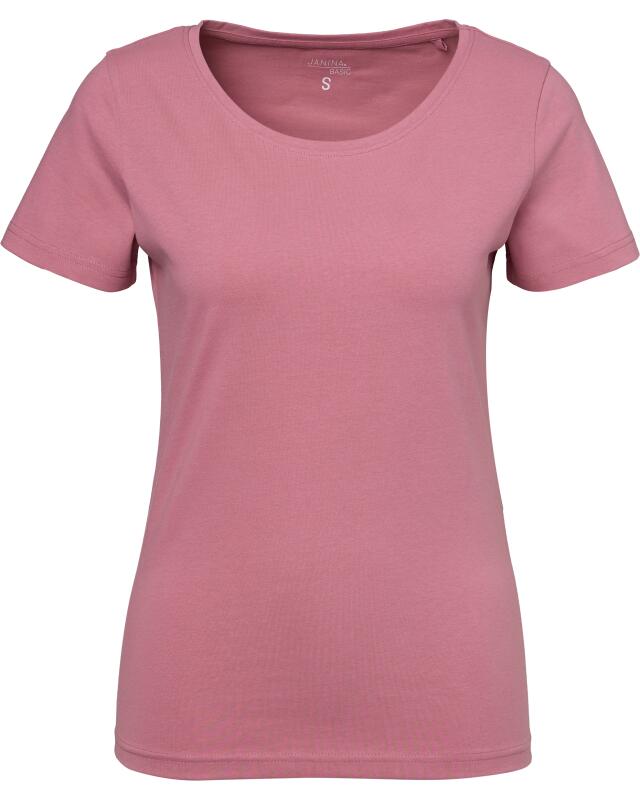 T-shirt basique femme, rose foncé (KiK Basic T-Shirt (dunkelrosa)) — KiK, produit allemand authentique au Maroc