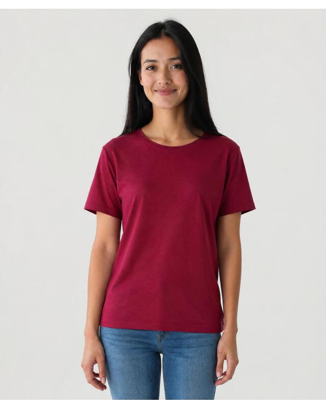 Basic T-shirt for women, berry (KiK Basic T-Shirt (beere)) — KiK, authentic German product in Morocco