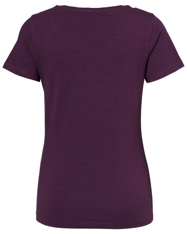 T-shirt basique femme, violet foncé (KiK Basic T-Shirt (dunkellila)) — KiK, produit allemand authentique au Maroc
