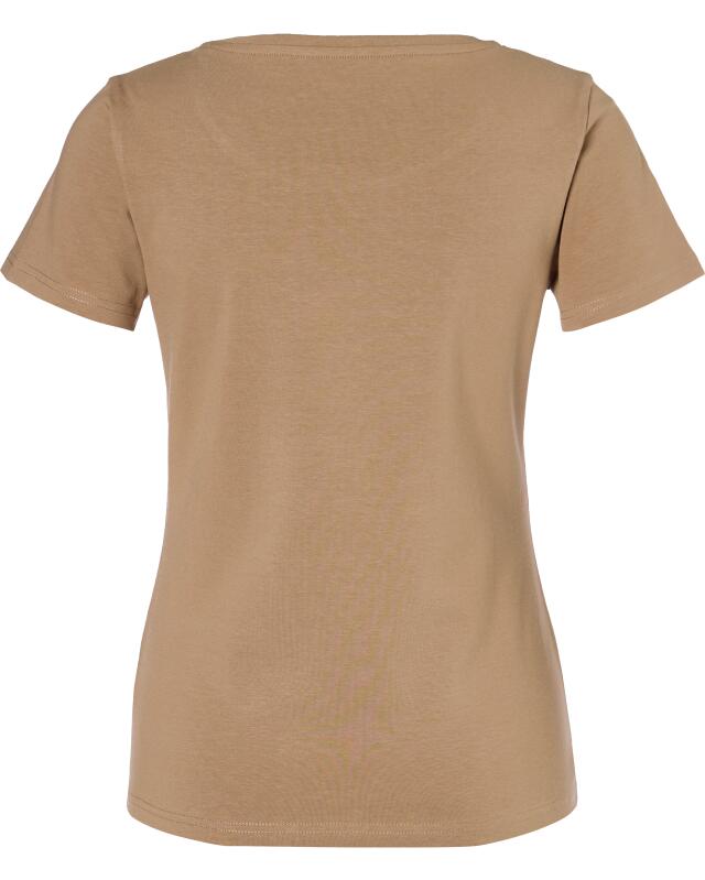 تيشيرت أساسي للنساء، بني فاتح (KiK Basic T-Shirt (hellbraun)) — KiK, منتج ألماني أصلي في المغرب