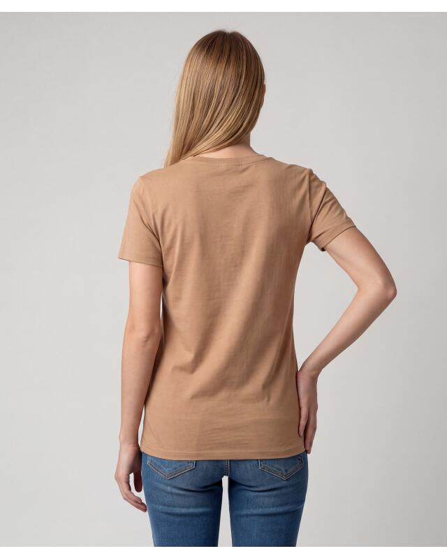 T-shirt basique femme, marron (KiK Basic T-Shirt (braun)) — KiK, produit allemand authentique au Maroc