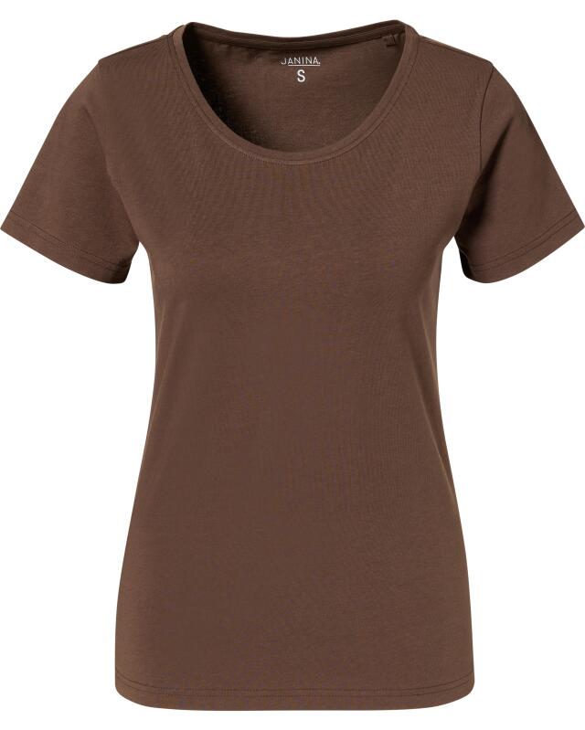 تيشيرت أساسي للنساء، بني غامق (KiK Basic T-Shirt (dunkelbraun)) — KiK, منتج ألماني أصلي في المغرب