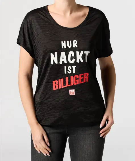 Party T-Shirt mit Schriftzug