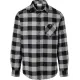 Camisa de franela con bolsillo en el pecho