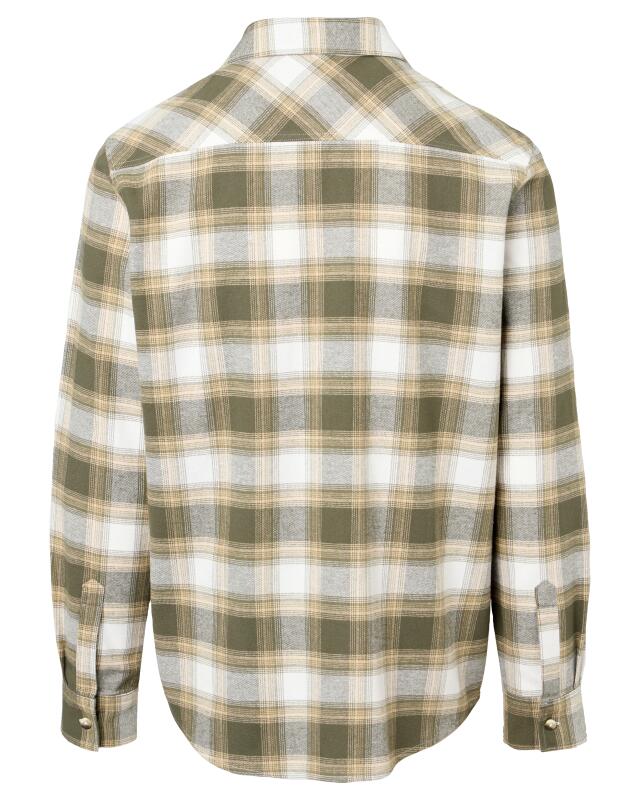 قميص من الفلانيل بجيب على الصدر للرجال، كاكي مطبوع (KiK Flanellhemd mit Brusttasche (khaki bedruckt)) — KiK, منتج ألماني أصلي في المغرب