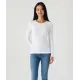 Camiseta básica blanca de manga larga