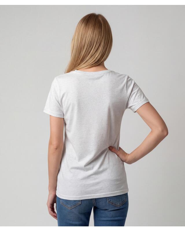 Stretch T-shirt for women, light grey marl (KiK T-Shirt mit Stretch (hellgrau melange)) — KiK, authentic German product in Morocco