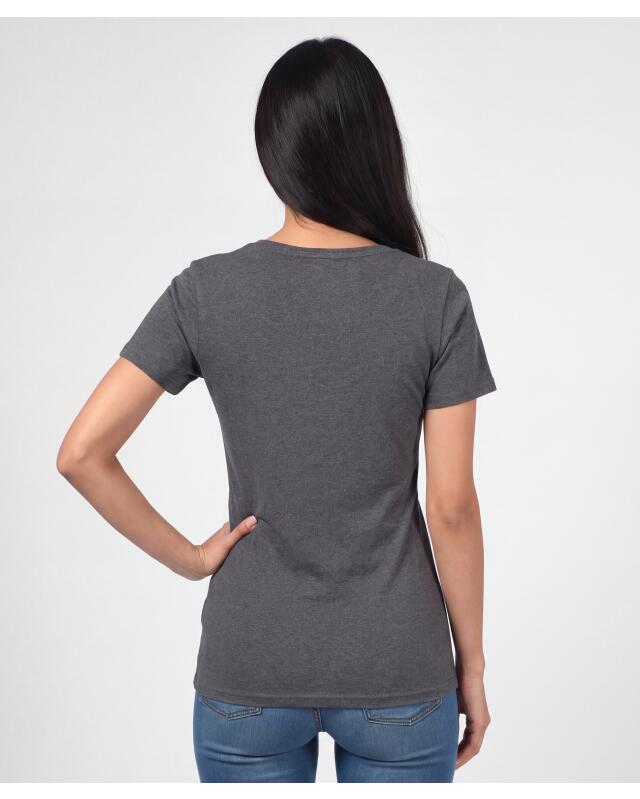 Stretch T-shirt for women, anthracite marl (KiK T-Shirt mit Stretch (anthrazit melange)) — KiK, authentic German product in Morocco