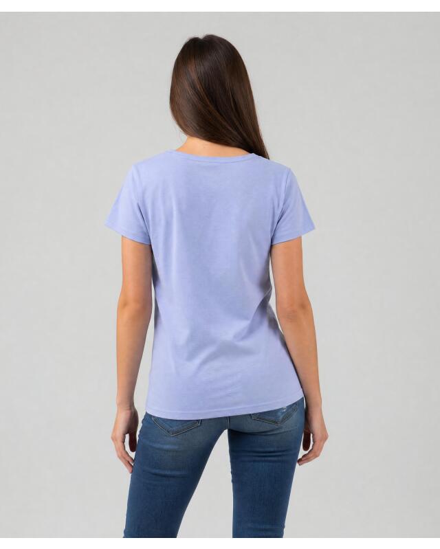 Basic stretch top for women, light blue (KiK Basic Stretch-Shirt (hellblau)) — KiK, authentic German product in Morocco