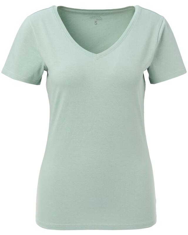 Basic stretch top for women, aqua (KiK Basic Stretch-Shirt (aqua)) — KiK, authentic German product in Morocco