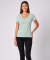 Basic Stretch-Shirt aqua