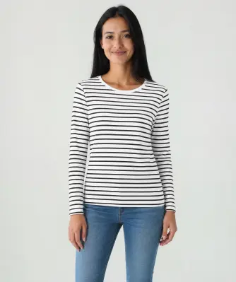Gestreiftes Langarmshirt