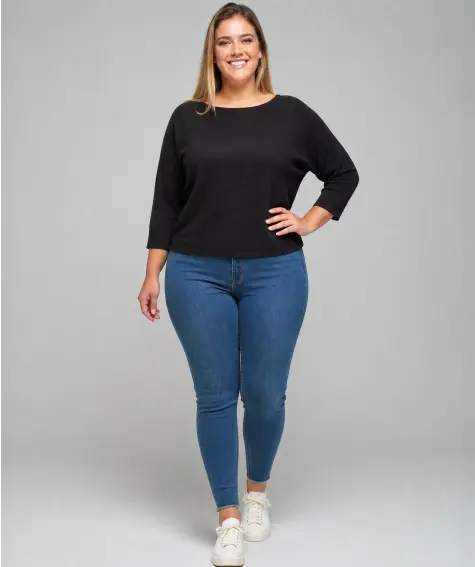 Feinstrickpullover Rundhals