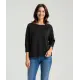 Jersey de punto fino con cuello redondo