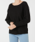 Feinstrickpullover Rundhals schwarz