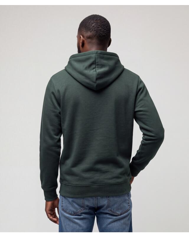Sweat à poche kangourou homme, vert foncé (KiK Sweatshirt mit Kängurutasche (dunkelgrün)) — KiK, produit allemand authentique au Maroc